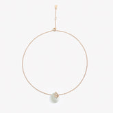 HAPPY FROG NECKLACE WITH COLORED NUGGET